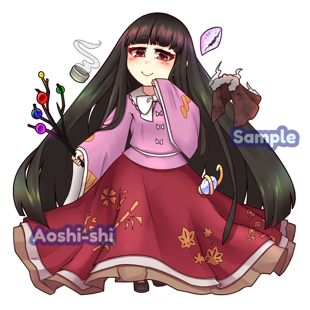 Houraisan Kaguya 3" Sticker